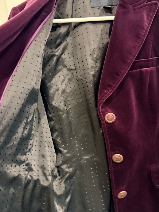 Banana Republic Jackets & Blazers - Banana Republic Plum Velvet Blazer with Gold Buttons